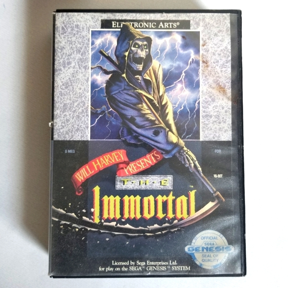 1991 Will Harvey Presents "The Immortal" 16 Bit Sega Genesis Video Game